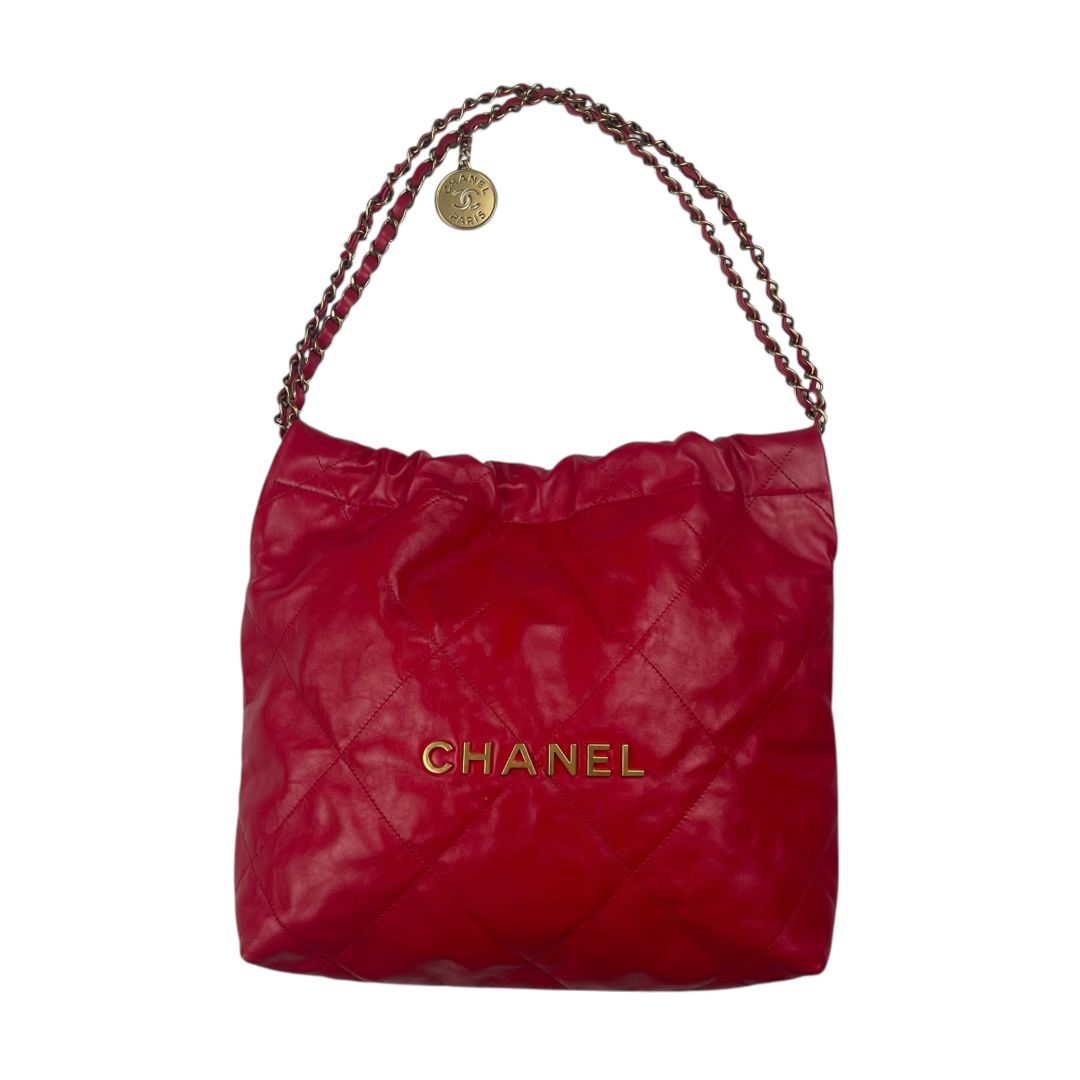 Cartera  CHANEL  Rojo Medida 35cm X 30cm