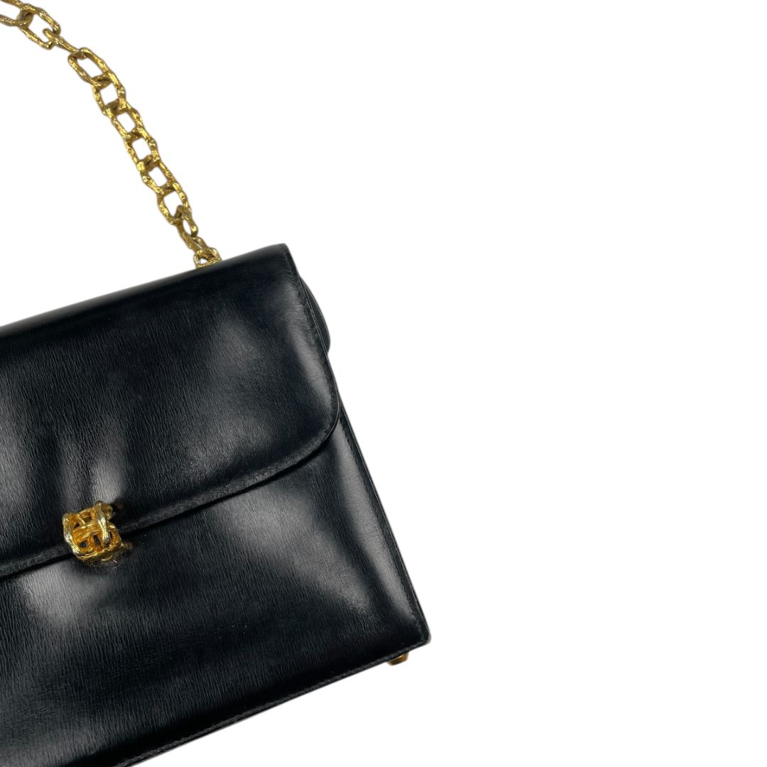 Cartera  RIGHINI VIA CONDOTTI ROMA  Negro Medida 20cm X 17cm