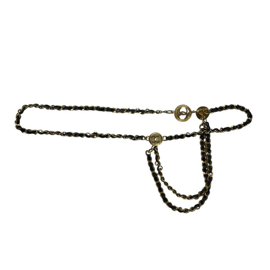 Cinturon Otro  CHANEL  Varios Negro y Dorado Talle Unico