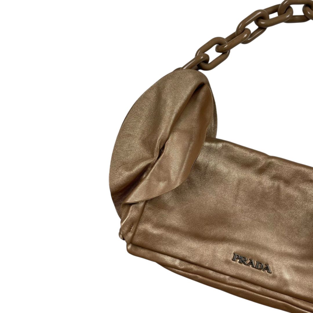 Cartera  PRADA  Beige Medida 30cm X 17cm