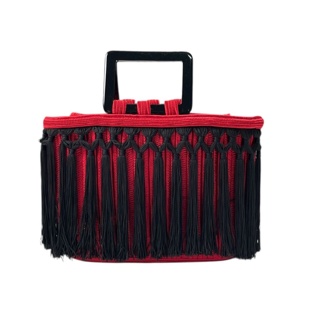 Cartera  YSL  Varios Rojo Y Negro Medida 24cm X 15cm