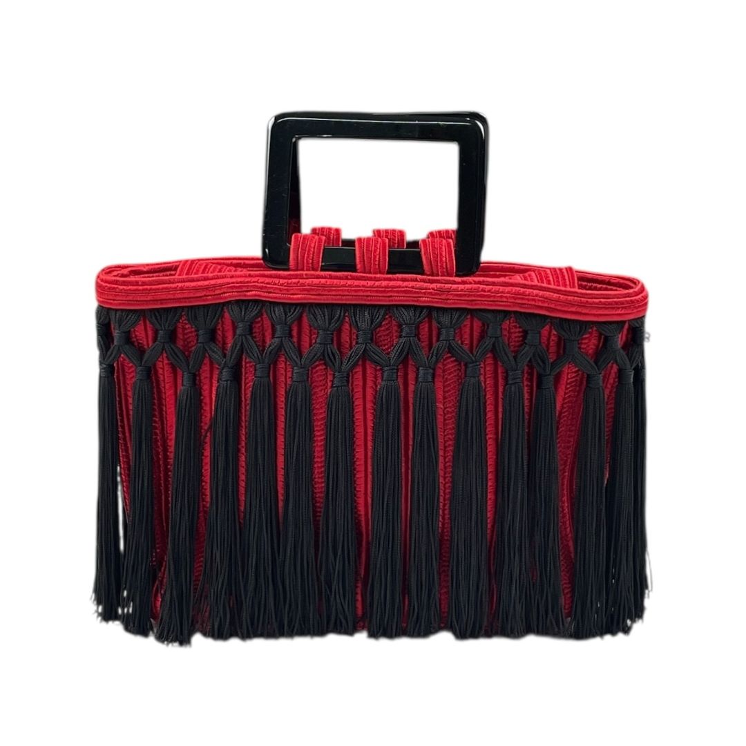 Cartera  YSL  Varios Rojo Y Negro Medida 24cm X 15cm