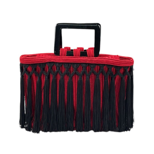 Cartera  YSL  Varios Rojo Y Negro Medida 24cm X 15cm
