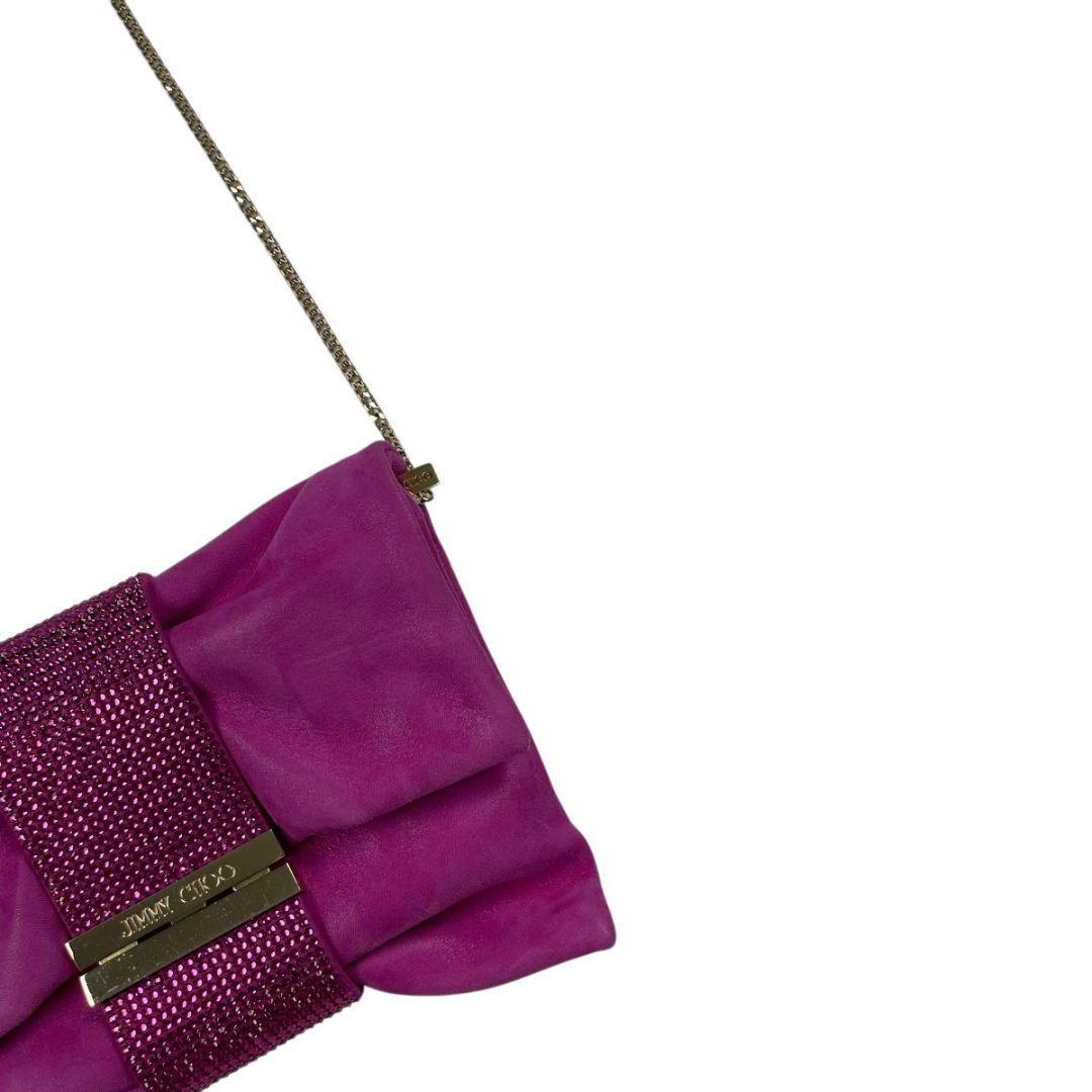 Cartera  JIMMY CHOO  Fucsia Medida 20cm X 14cm