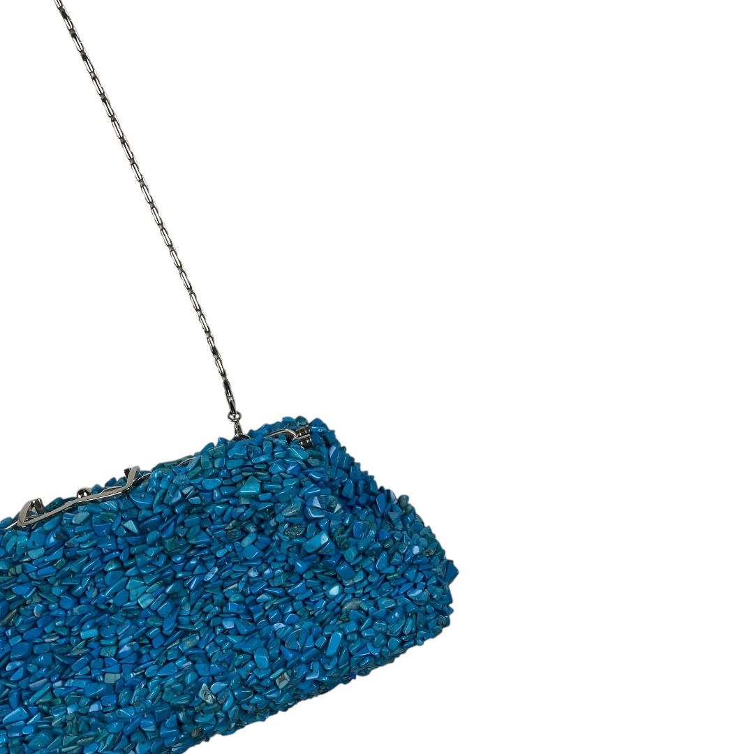 Cartera  R.S.V PURSE  Turquesa Medida 25cm X 10cm