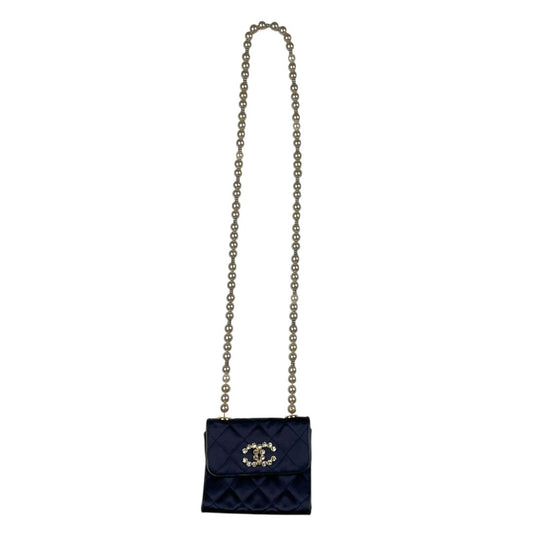 Cartera  CHANEL  Azul Medida 13cm X 13cm