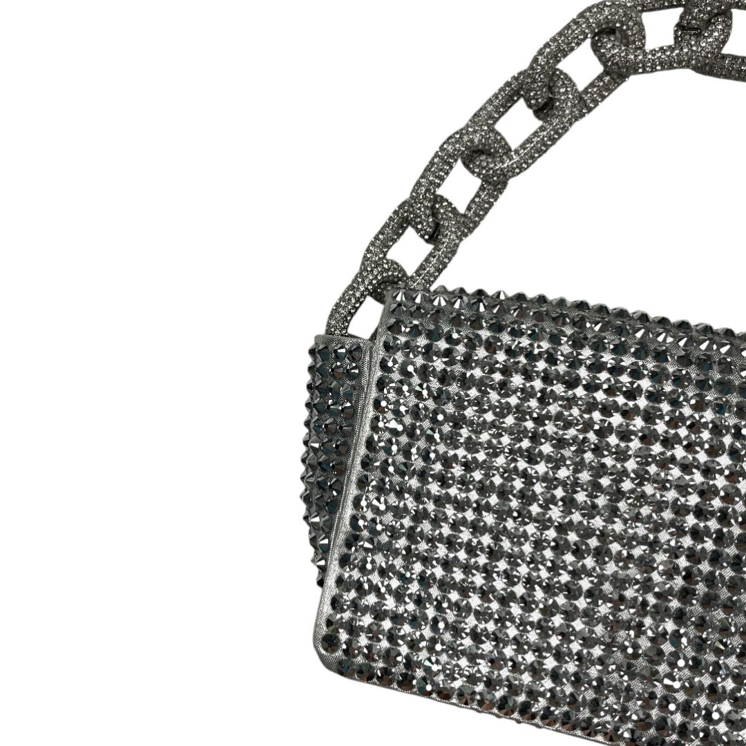 Cartera  GEDEBE  Plateado Medida 16cm X 12cm