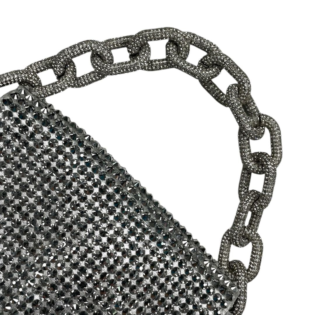 Cartera  GEDEBE  Plateado Medida 16cm X 12cm