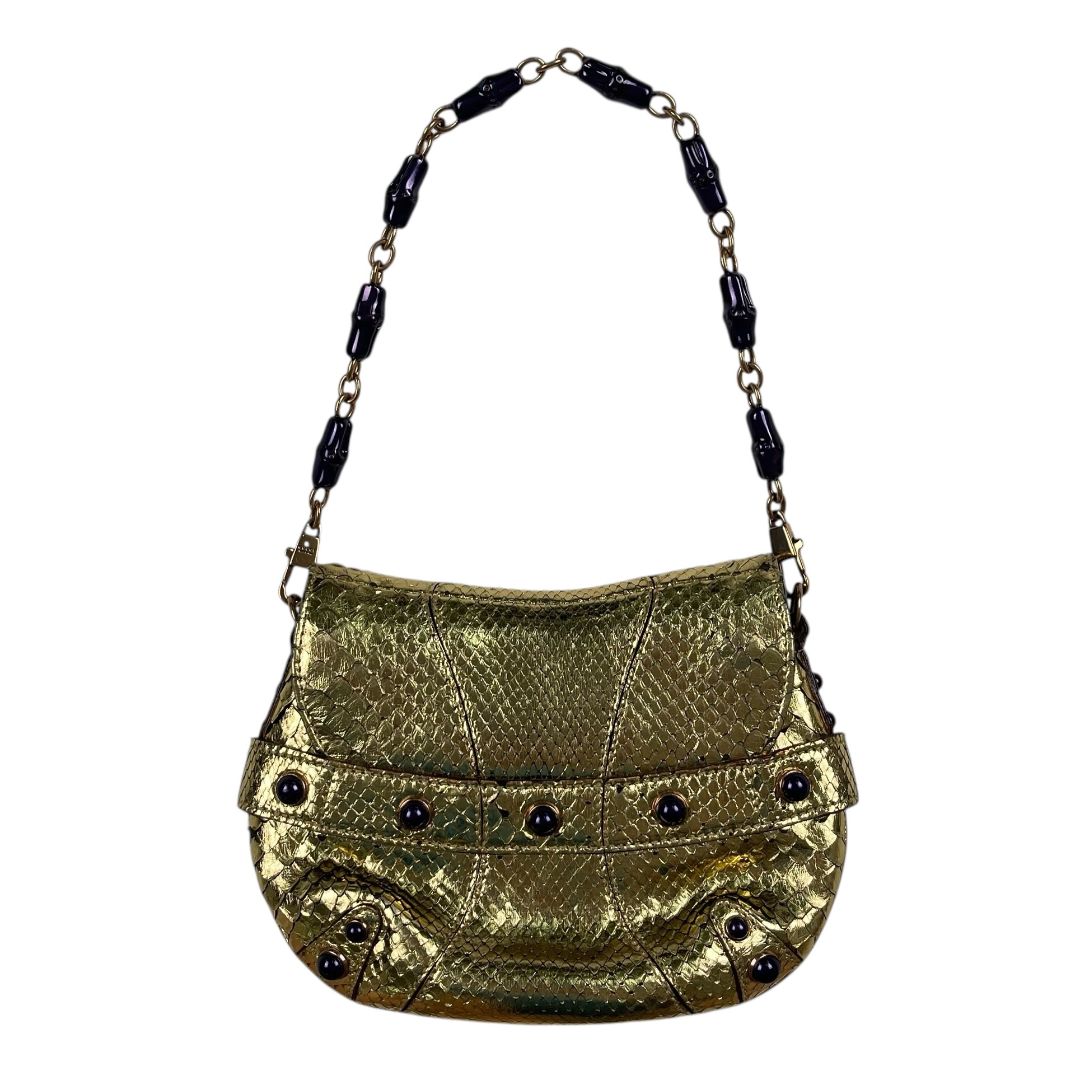 Cartera  GUCCI  Dorado Medida 17cm X 14cm