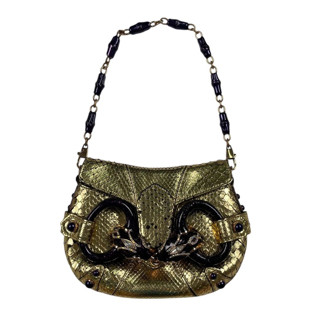 Cartera  GUCCI  Dorado Medida 17cm X 14cm