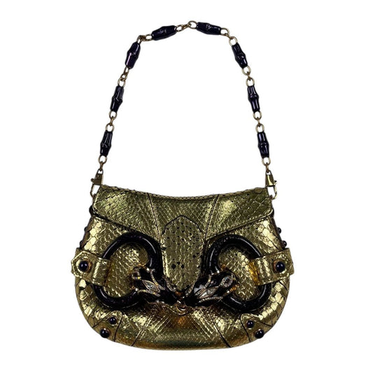 Cartera  GUCCI  Dorado Medida 17cm X 14cm