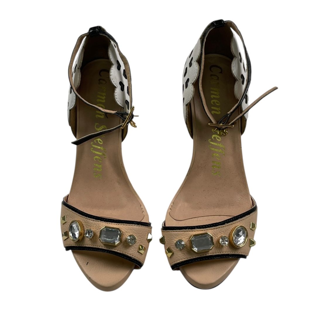 Sandalias  CARMEN STEFFENS  Varios Blanco Y Negro Talle 39