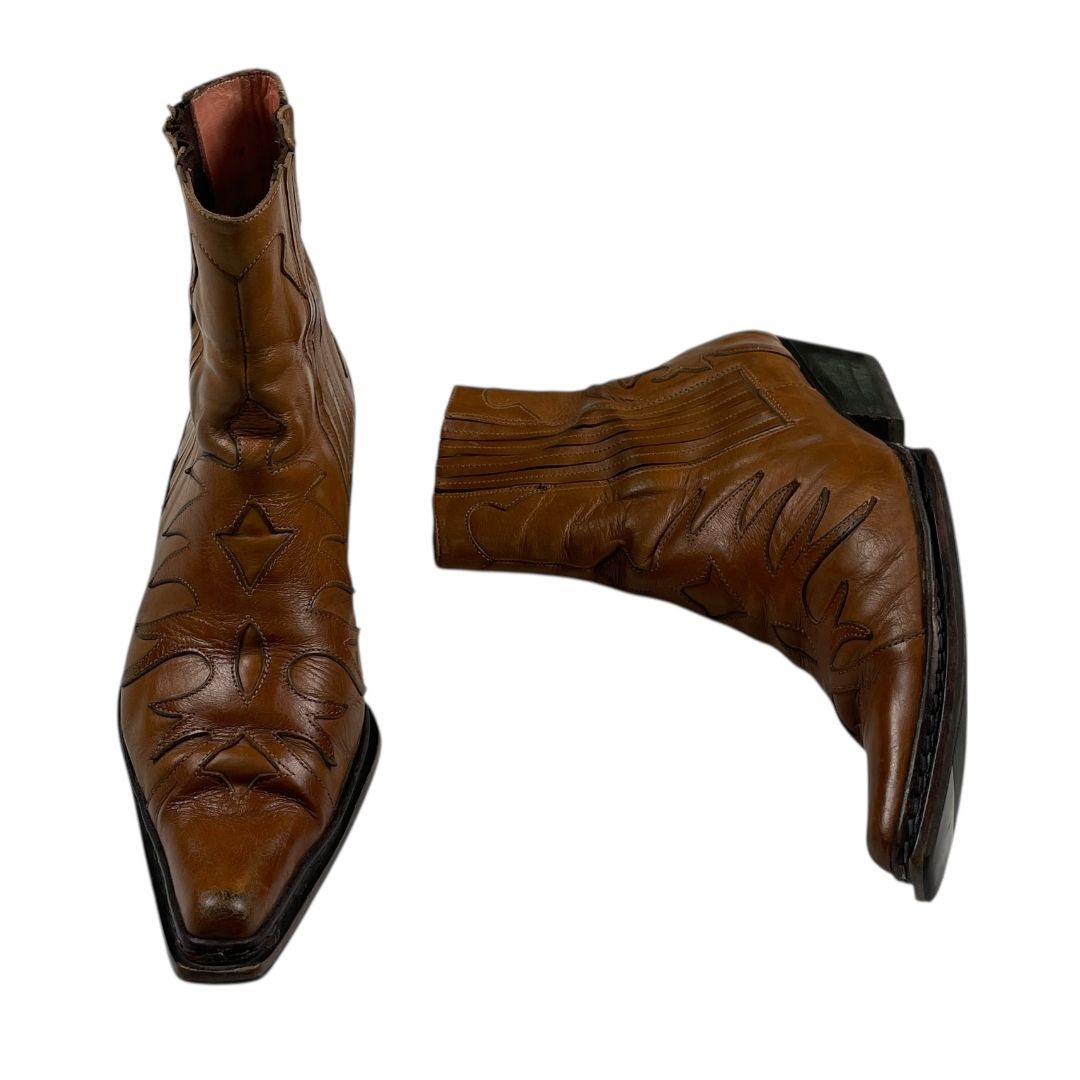 Bota Cowboy  PARUOLO  Marron Talle 8