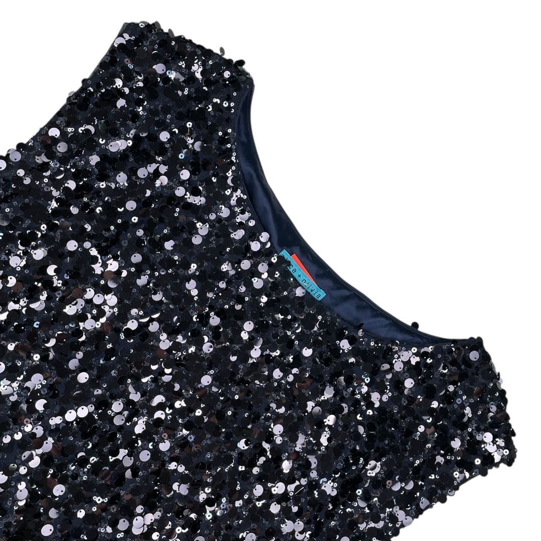 Vestido Sin Manga  ALICE + OLIVIA  Azul Talle 2