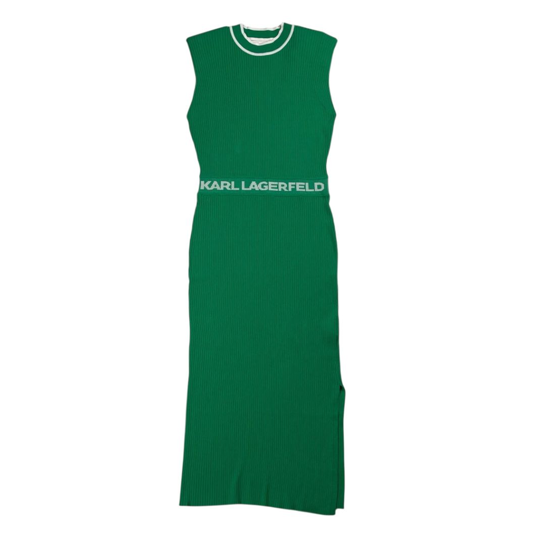 Vestido Sin Manga  LAGERFELD  Verde Talle L