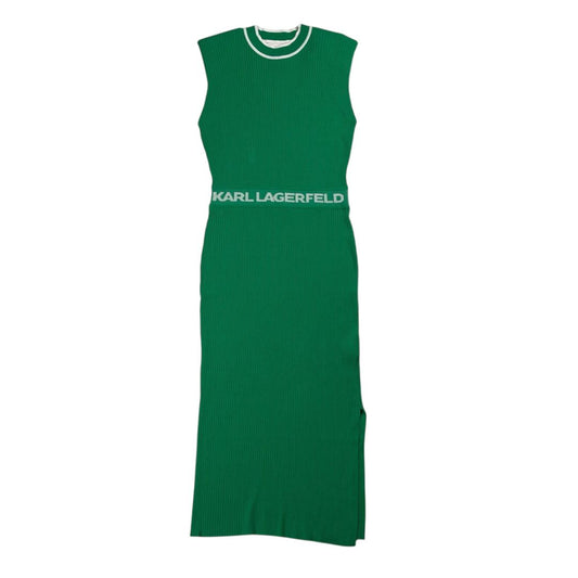 Vestido Sin Manga  LAGERFELD  Verde Talle L