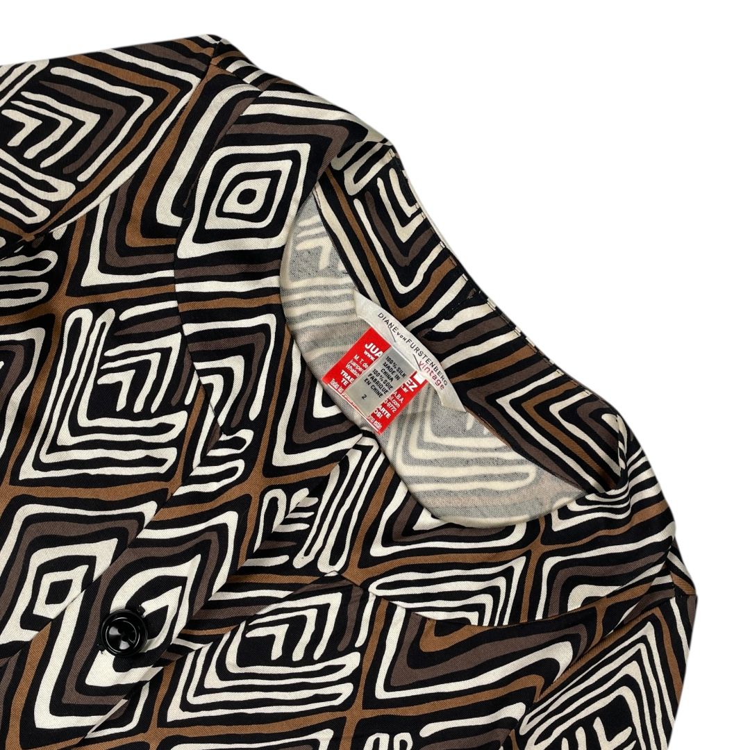 Vestido Manga Larga  DIANE VON FÜRSTENBERG  Varios  Estampado Talle 2