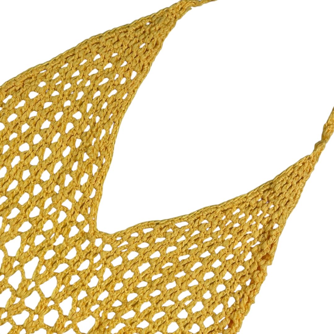 Vestido Sin Manga  LOVE HIGHLIGHT  Amarillo Talle S