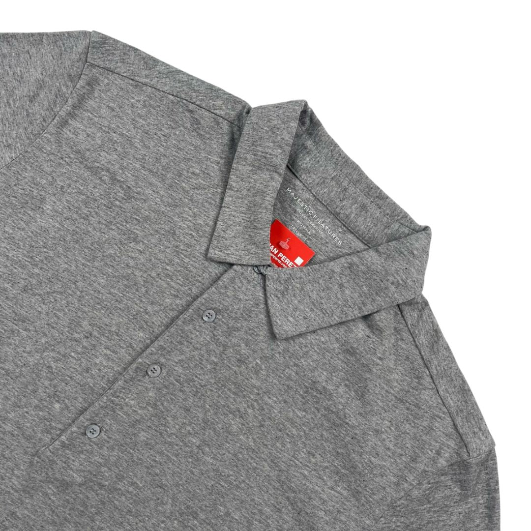 Remera Manga Corta  MAJESTIC  Gris Talle M