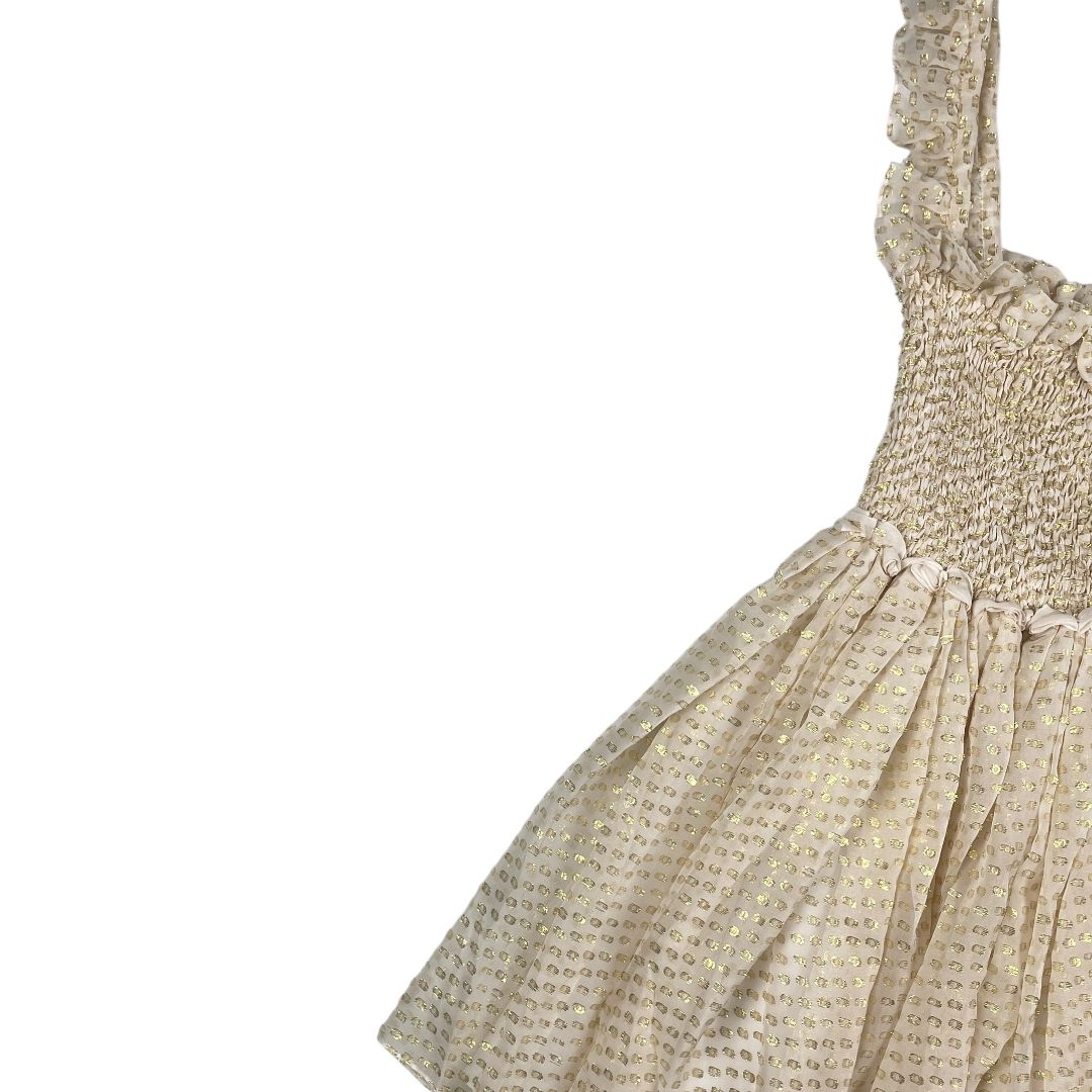 HOUSE OF MATCHING COLOURS  Vestido Sin Manga  Dorado  Talle 42