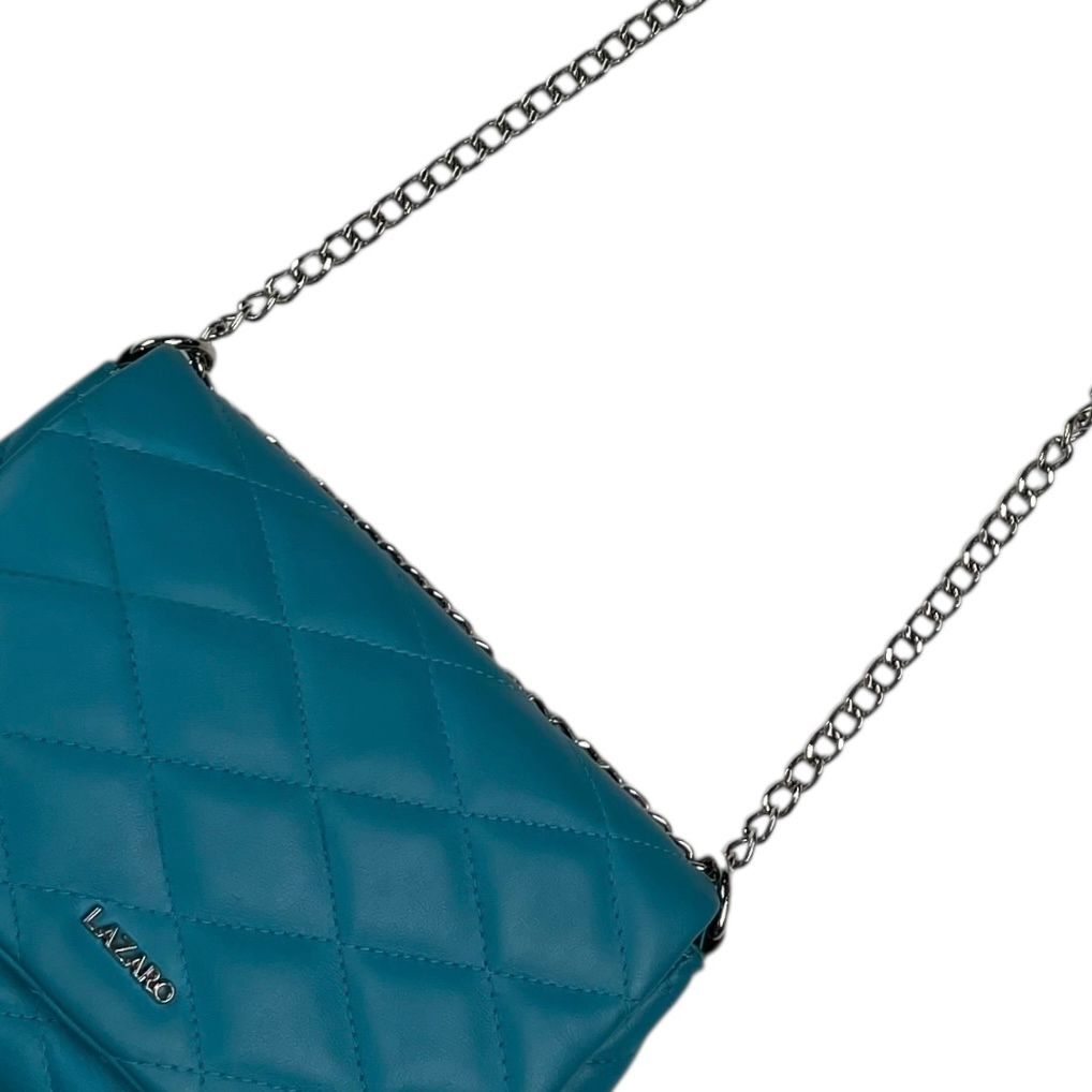 Cartera  LAZARO  Turquesa Medida 23cm X 15cm