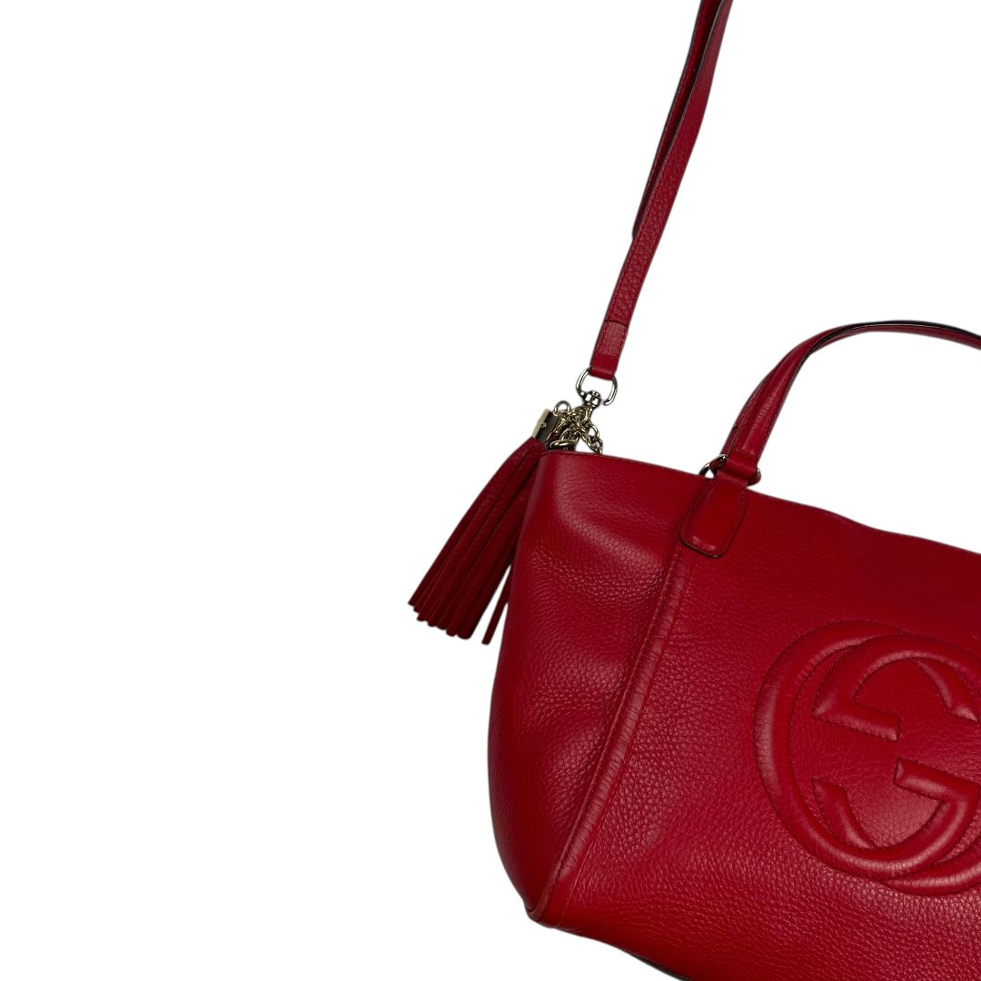 Cartera  GUCCI  Rojo Medida 36cm X 24cm