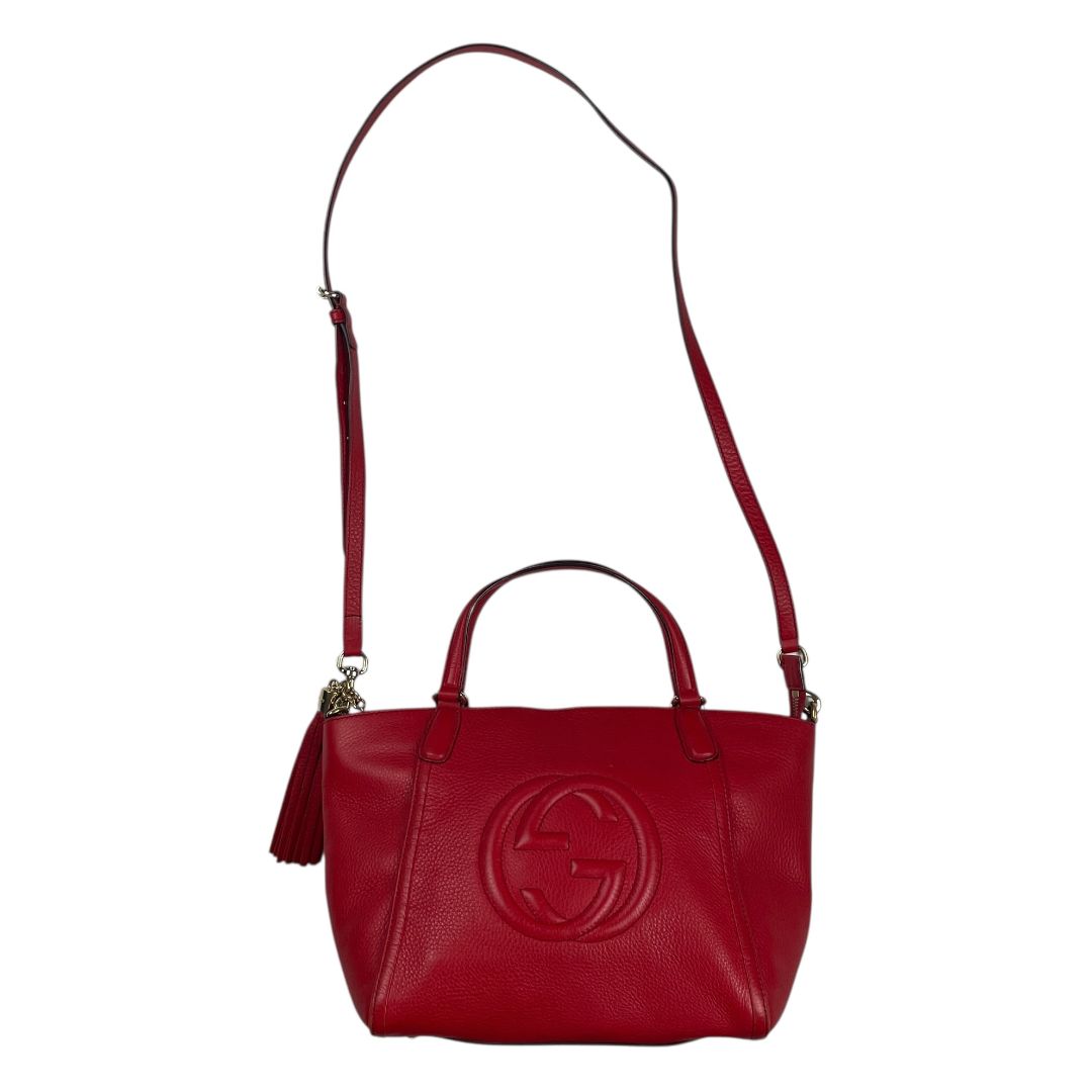 Cartera  GUCCI  Rojo Medida 36cm X 24cm