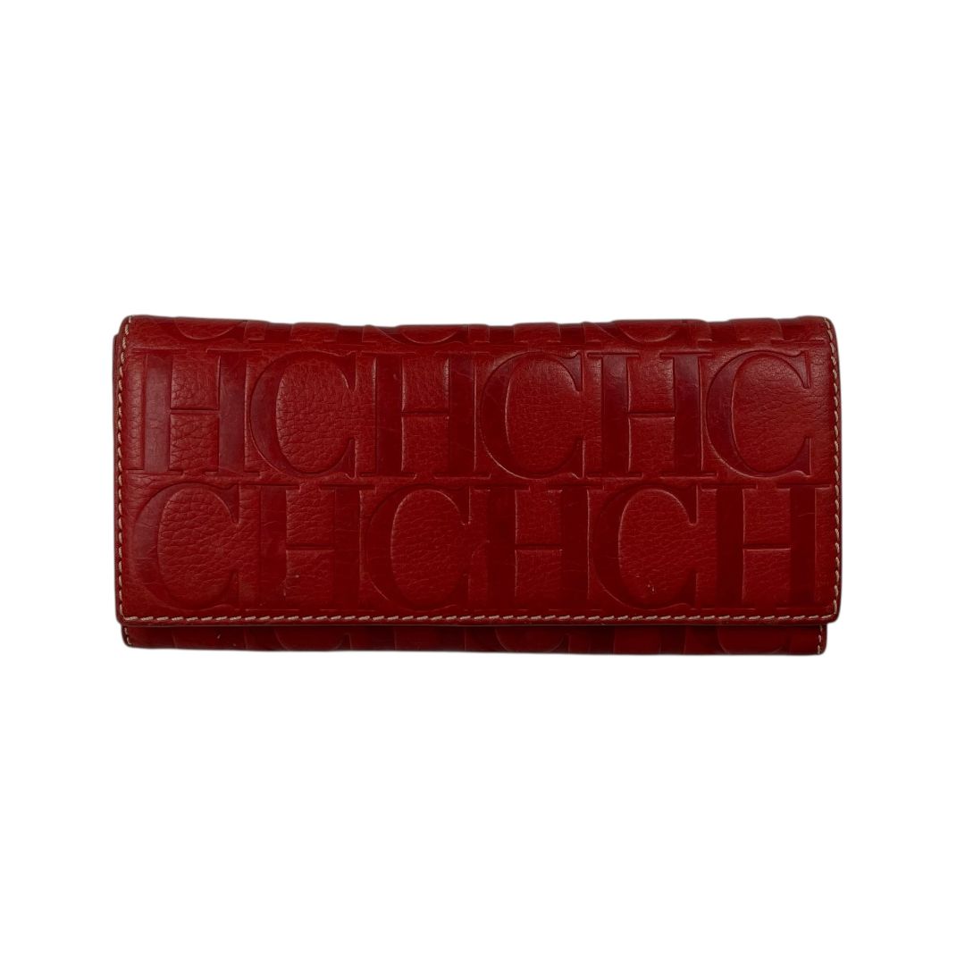 Billetera  CAROLINA HERRERA  Rojo Medidas 20cm X 10cm