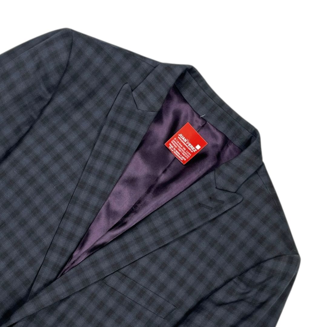 Saco  KEY BISCAYNE  Varios Cuadros Gris Talle L