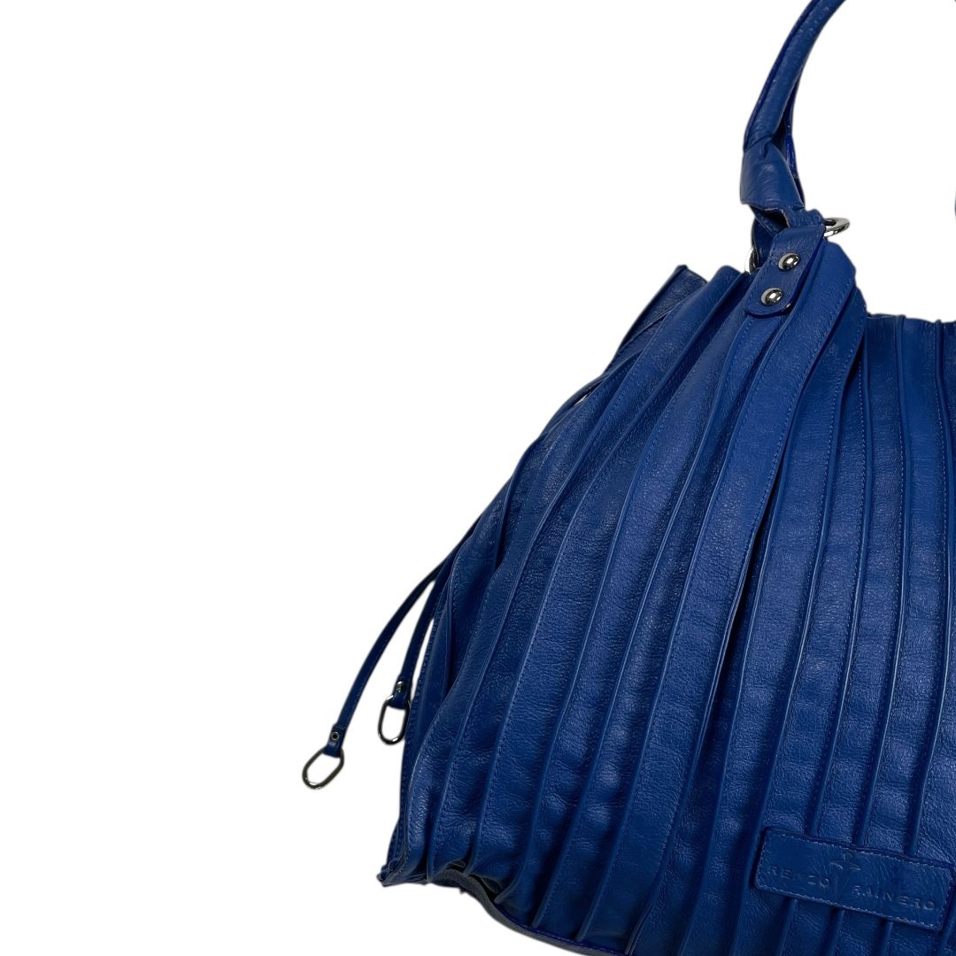 Cartera  RENZO RAINERO  Azul Medida 38cm X 36cm