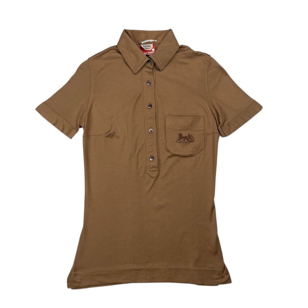 Remera Manga Corta  CELINE  Marron Talle XS