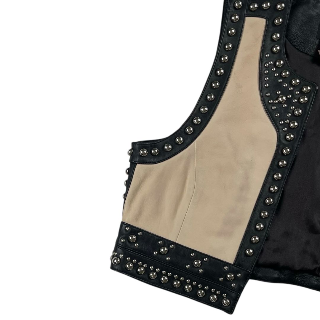 Chaleco Corto  NASTY GAL  Varios Beige Y Negro Talle L