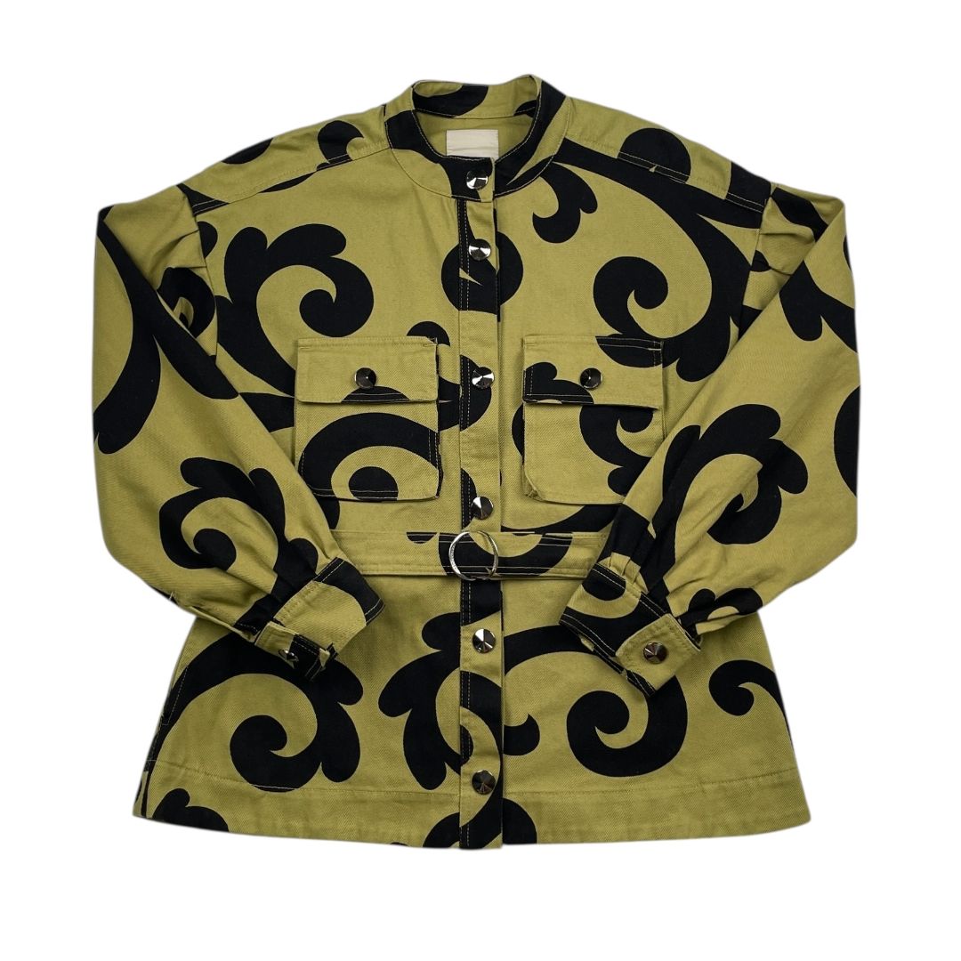 Campera  JAZMIN CHEBAR  Verde y Negro Talle 44