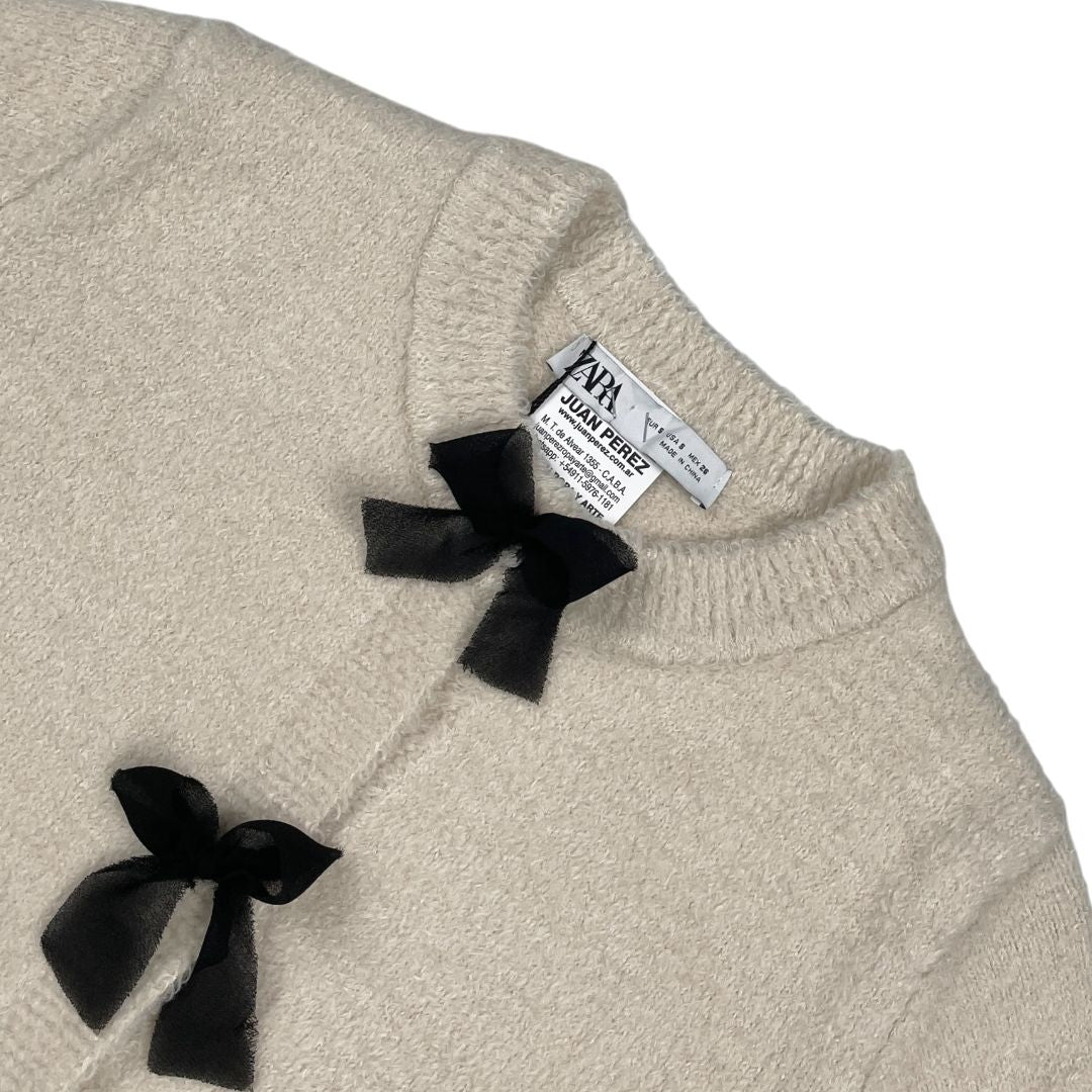 Sweater Abierto  ZARA  Beige Talle S
