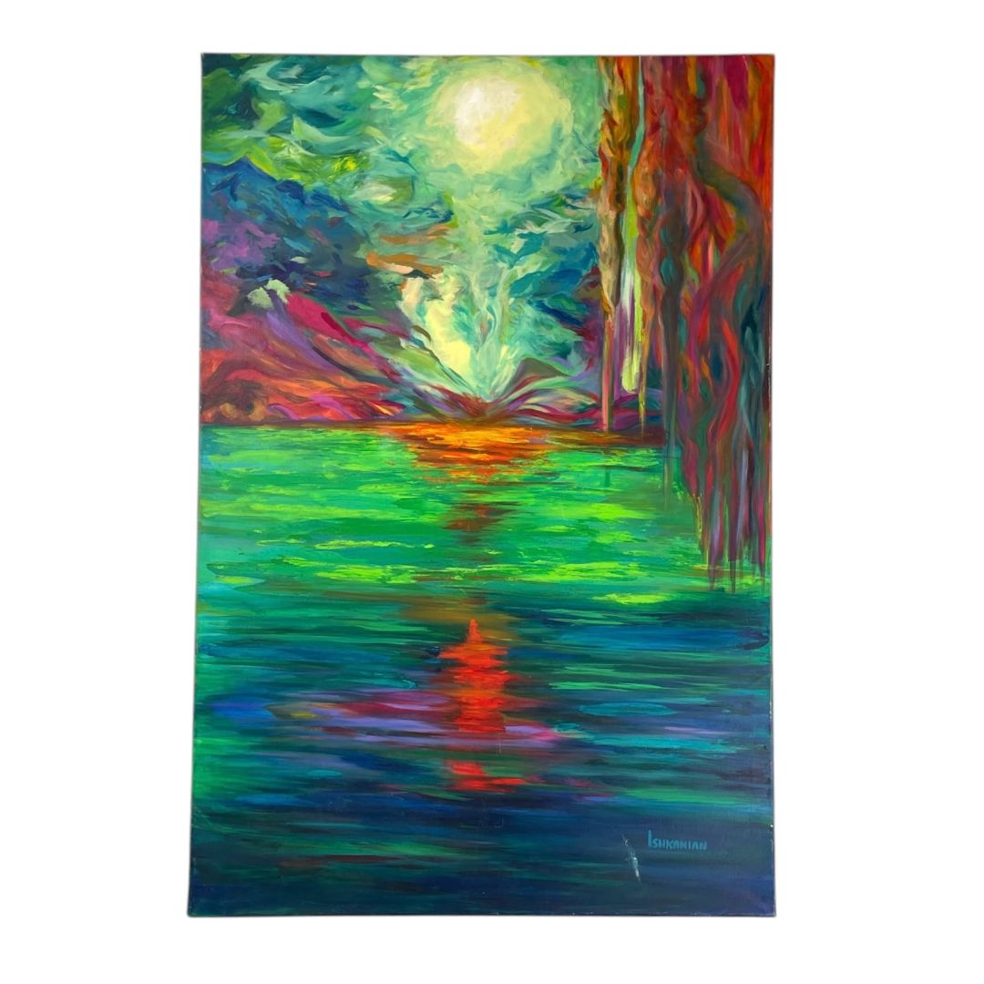 Arte sin Vidrio  LIDIA ISHKANIAN  Estilo Abstracto Obra 120 cm X 80 cm