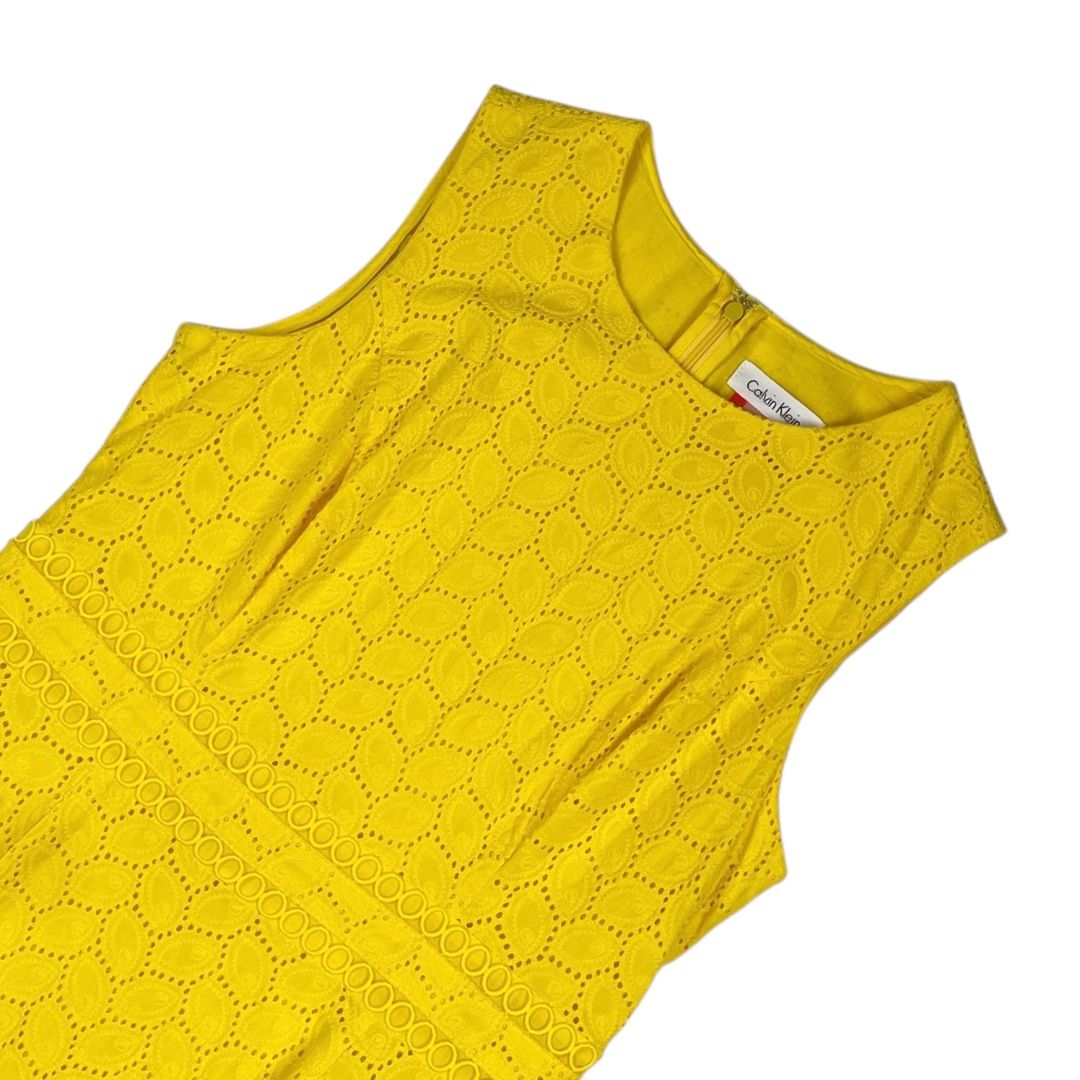 Vestido Sin Manga  CALVIN KLEIN  Amarillo Talle S