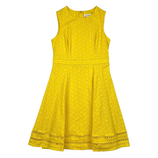 Vestido Sin Manga  CALVIN KLEIN  Amarillo Talle S