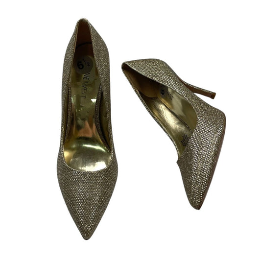 Taco Alto Fino  NINE WEST  Dorado Talle 6,5