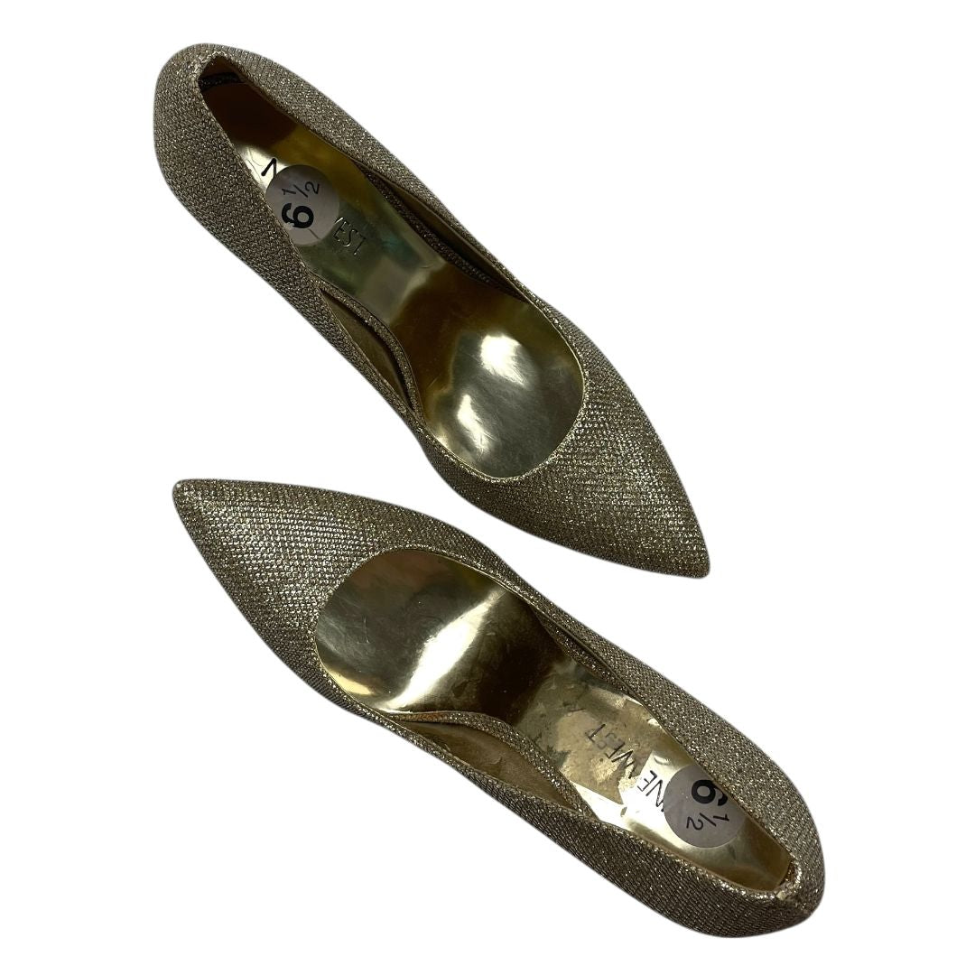 Taco Alto Fino  NINE WEST  Dorado Talle 6,5