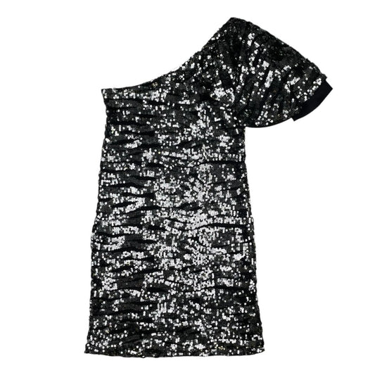 Vestido  ZARA  Plateado Y Negro Talle S