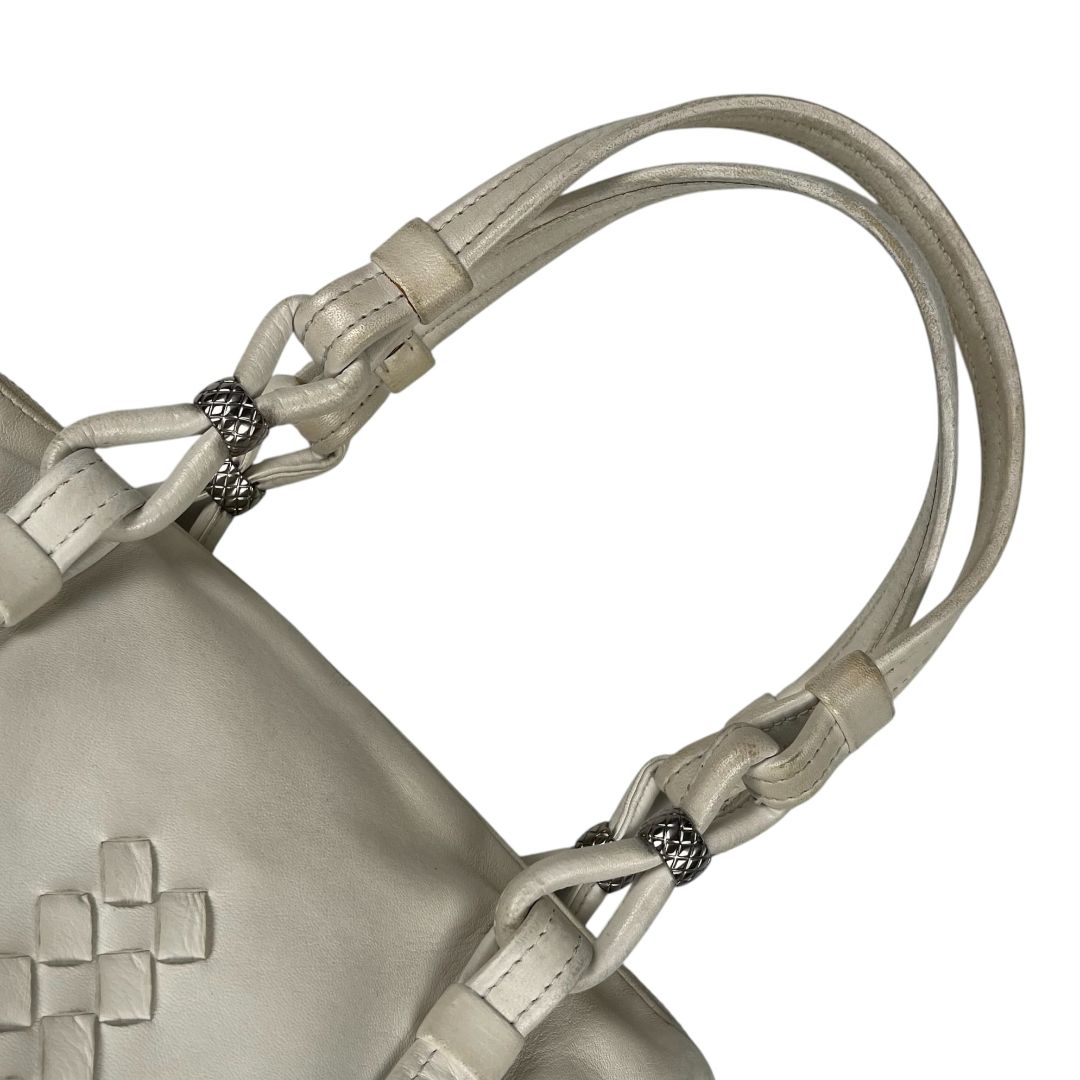 Cartera  BOTTEGA VENETA  Blanco Medida 25cm X 12cm