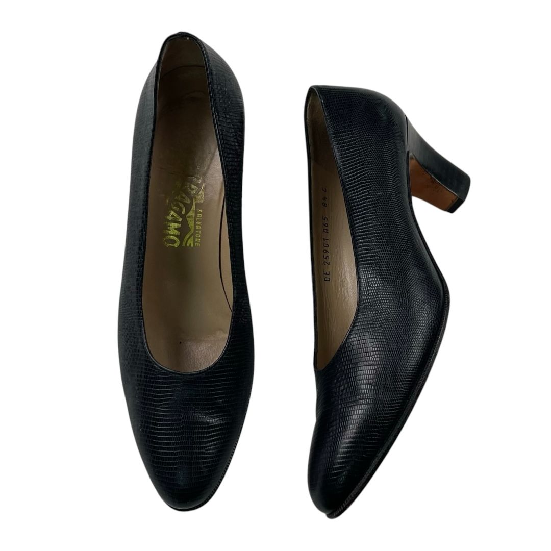 Zapatos  FERRAGAMO  Negro Talle 38,5