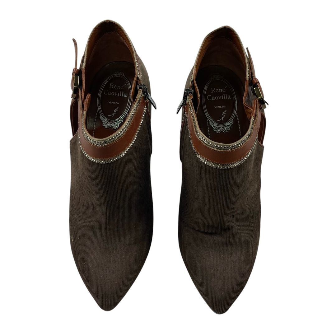 Zapato Taco Alto  RENE CAOVILLA  Marron Talle 40
