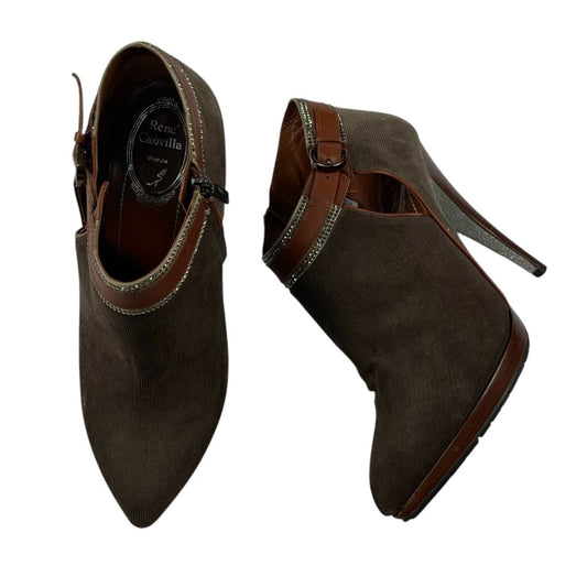 Zapato Taco Alto  RENE CAOVILLA  Marron Talle 40