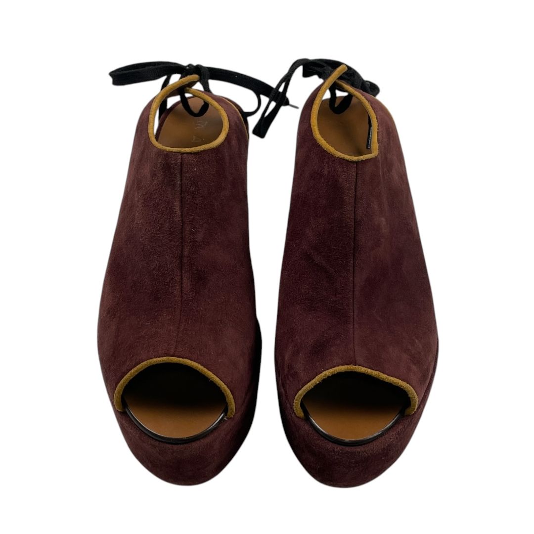 Plataformas  MARNI  Bordeaux Talle 40
