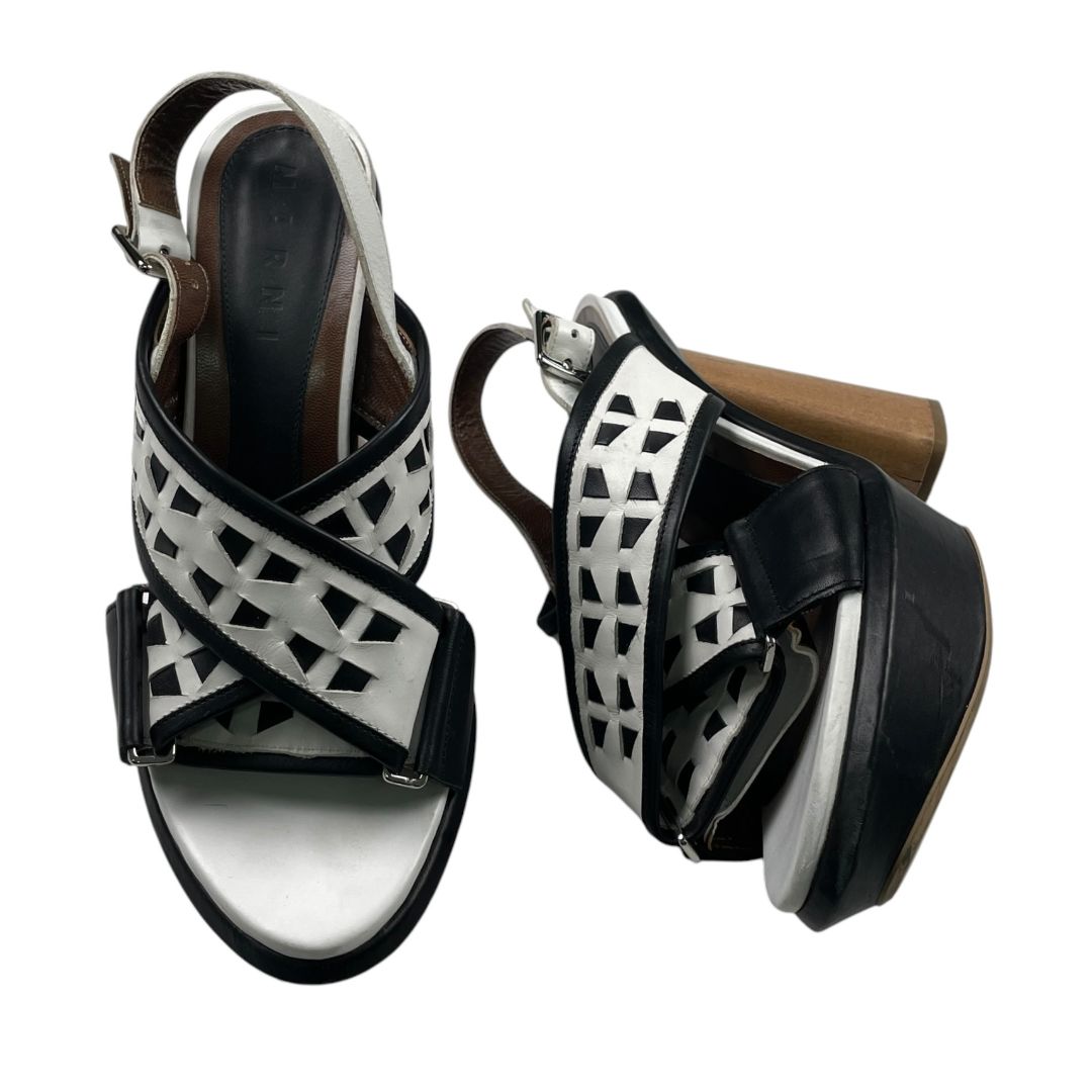 Sandalias  MARNI  Varios Blanco Y Negro Talle 40