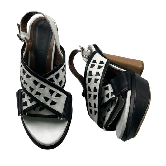Sandalias  MARNI  Varios Blanco Y Negro Talle 40