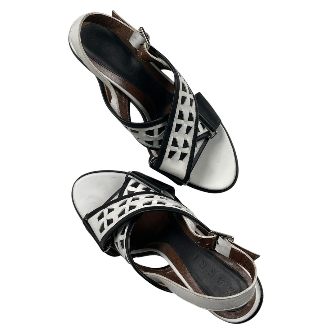 Sandalias  MARNI  Varios Blanco Y Negro Talle 40