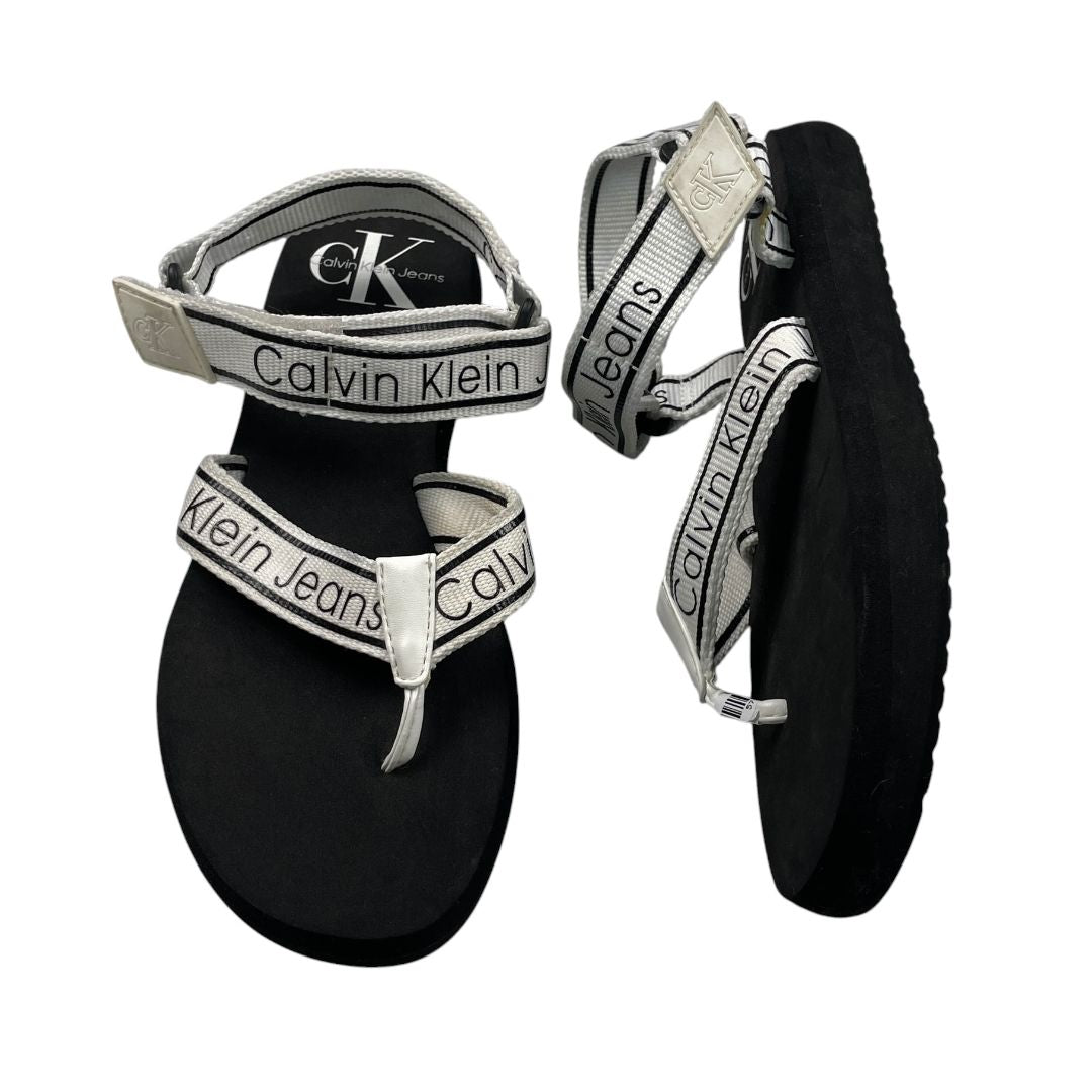 Ojotas  CALVIN KLEIN  Varios Blanco Y Negro Talle 39