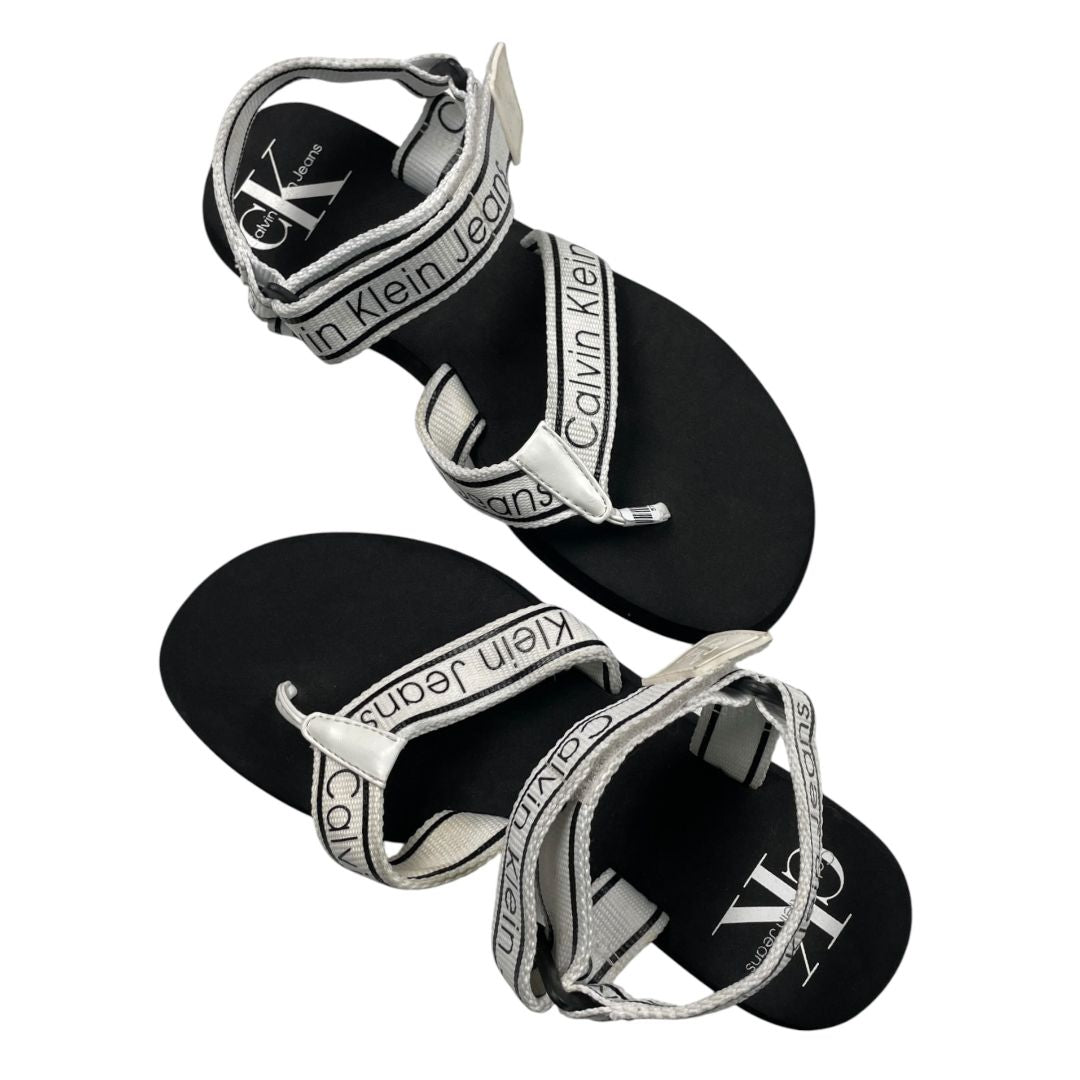 Ojotas  CALVIN KLEIN  Varios Blanco Y Negro Talle 39
